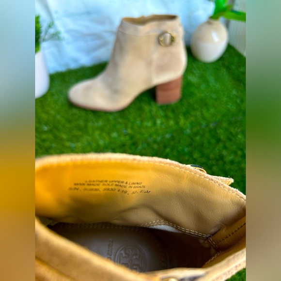 Tory Burch nude Suede Leather boots booties Size 8.5 - Picture 16 of 16